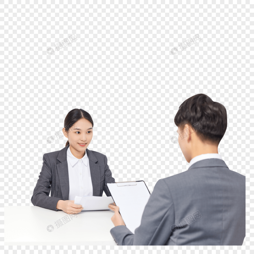职场应聘的商务女性图片