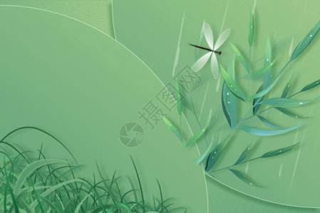 绿色极简风春分节气海报设计清新绿色春分背景GIF高清图片