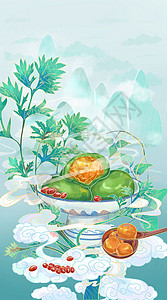寒食节中国传统节日国风插画背景图片