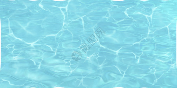 蓝色水波素材夏日清凉立体水纹背景GIF高清图片