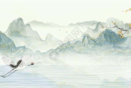 古典山水唯美新中式GIF高清图片
