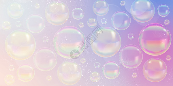 彩色抽象水泡背景背景图片