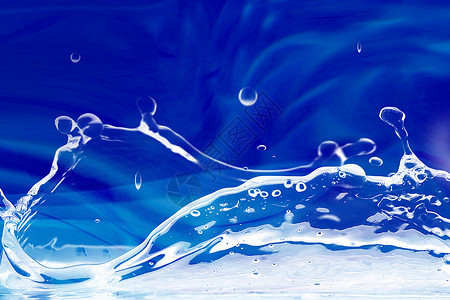 蓝色水背景图片