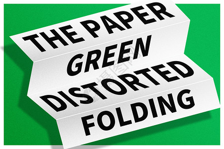绿色纸张三维文字背景图片