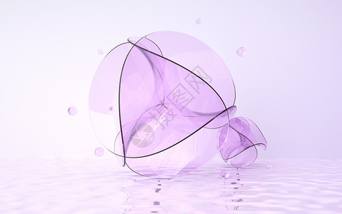 紫色玻璃质感背景背景图片
