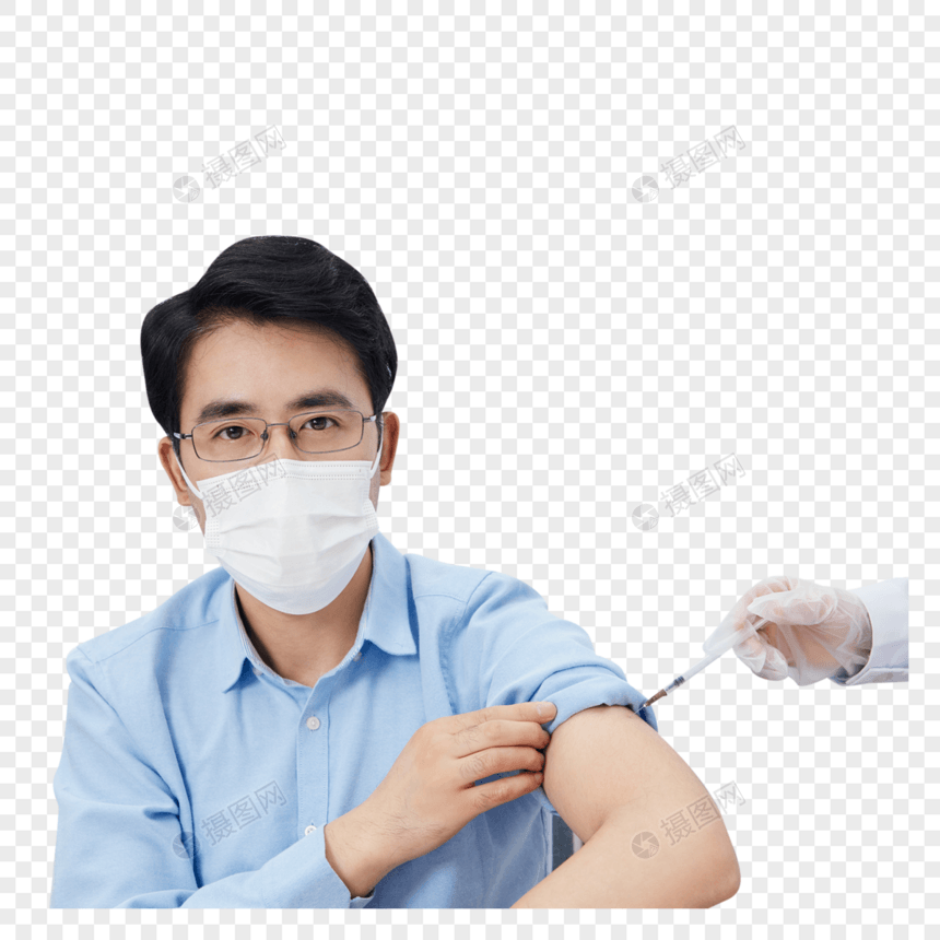 打疫苗的患者图片