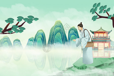 国潮中国医师节背景背景图片
