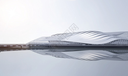 简约建筑设计3D大气建筑空间设计图片