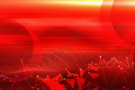 企业新品发布红色科技主题展会背景设计图片