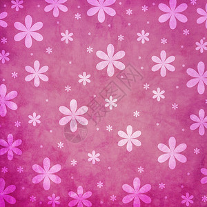 Grunge粉红色花背景图片