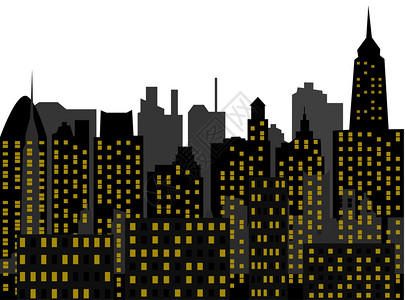 现代城镇摩天大楼近期大都市矢背景图片