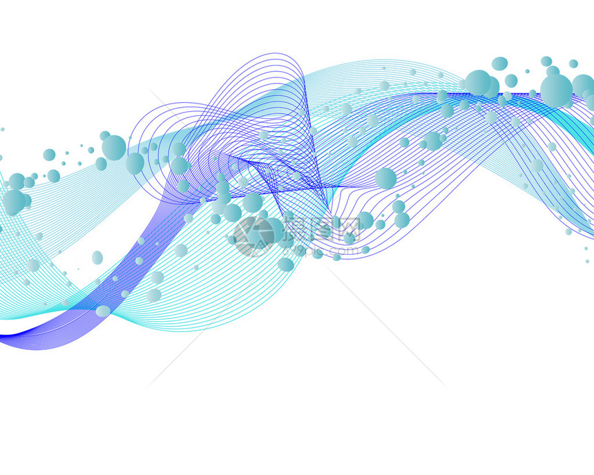 含有空气泡的水矢量图片