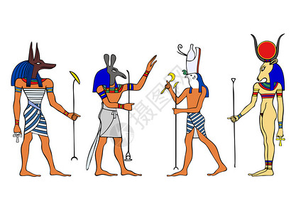 埃及诸神和女神高清图片