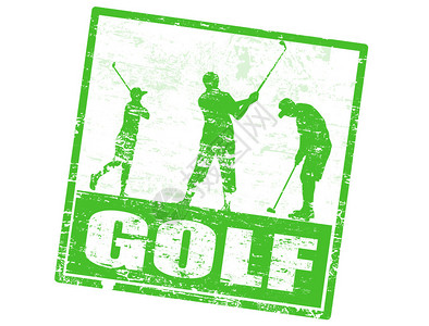 Golfgrunge高尔夫格朗盖有玩家双轮矢图片