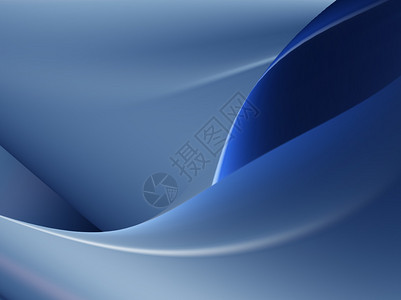 蓝色曲线和条抽象插图背景图片
