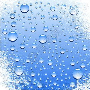 蓝色的湿表面矢量图图片
