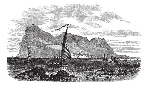 年代欧洲伊比利亚半岛的直布罗陀图片