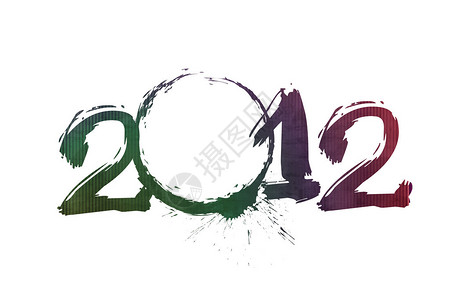 2012新年多彩背景图片
