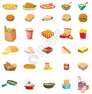 白色的混合食物插图图片
