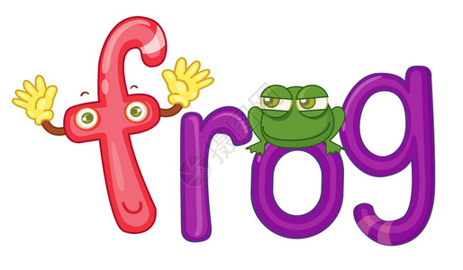 青蛙f的插图背景图片