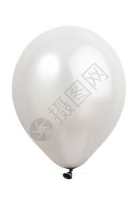 白色背景下的白色气球图片