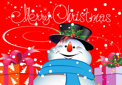圣诞节背景您设计的雪人Sn图片