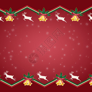 红色装饰圣诞背景的剪贴画图像图片