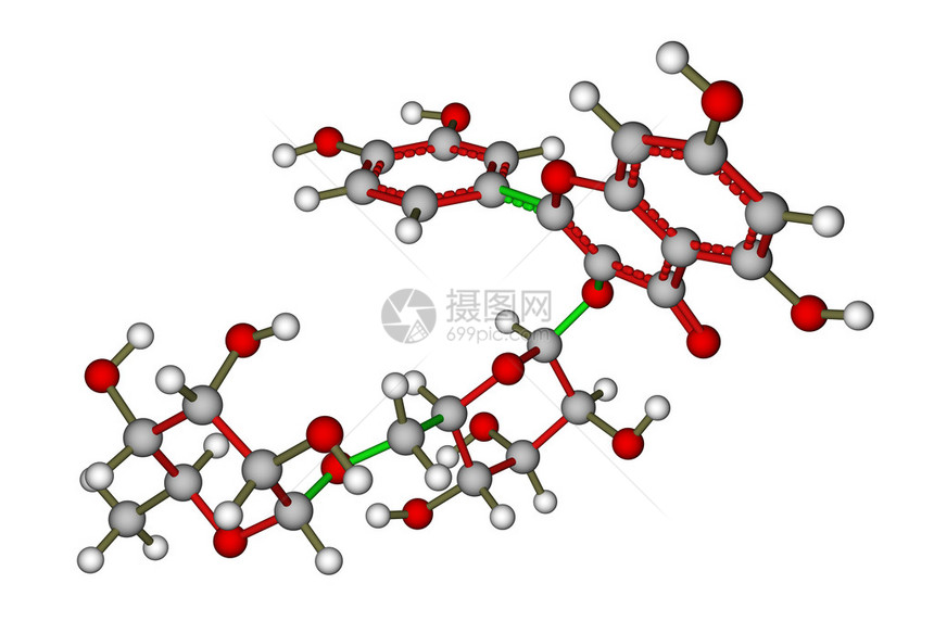 白色背景审查的优化分子结构图片