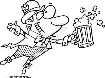 卡通妖精啤酒图片