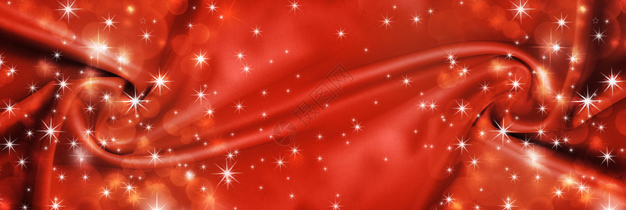 红布背景摘要有火花圣诞背景图片