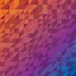 颜色明亮的彩虹抽象三角形背景图片
