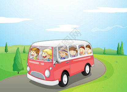 关于小儿童乘坐公共汽车图片