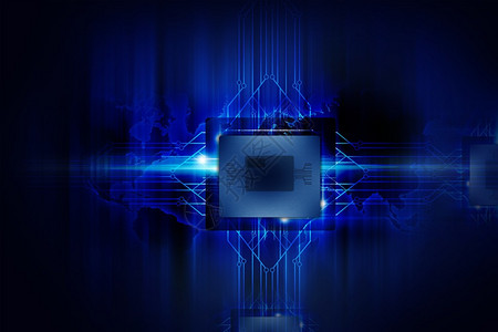 强大的处理器纳米技术计算机背景图片