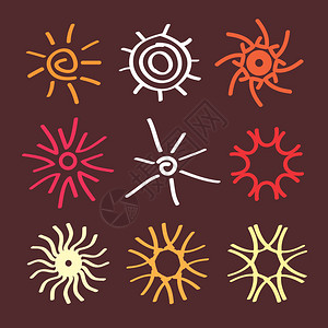 矢量太阳标志图片