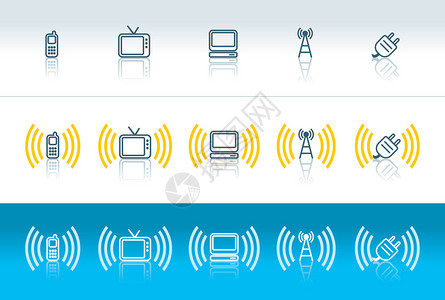 手机电视计算机无线和电图片