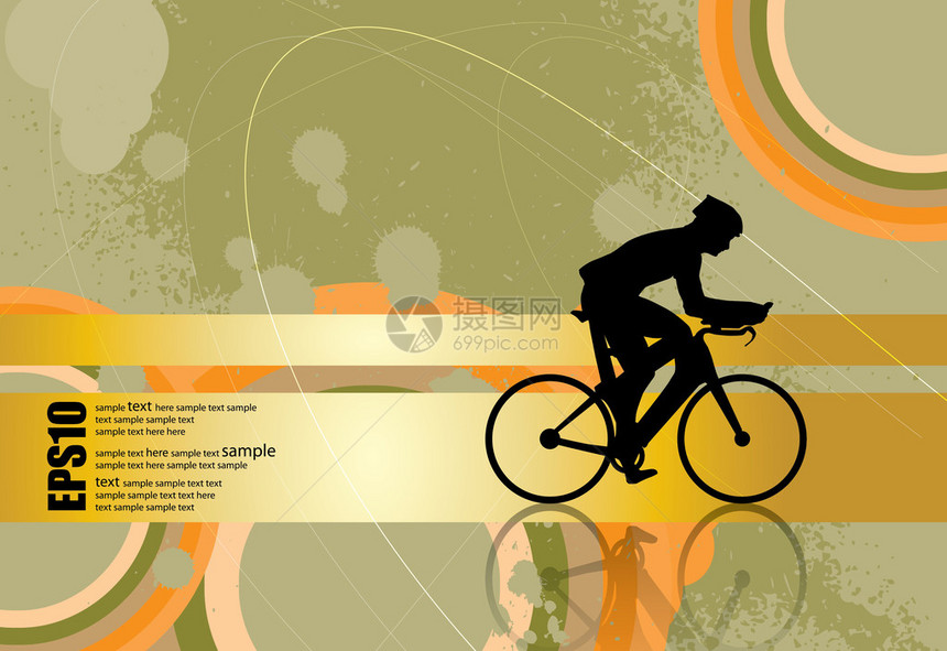 骑自行车运动插图图片