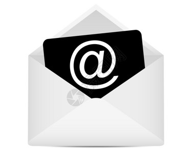电子邮件符号的信封高清图片