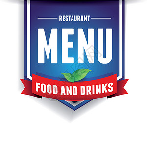 矢量餐厅菜单设计背景图片