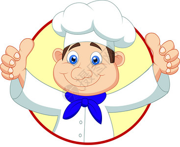 大拇指厨师卡通图片