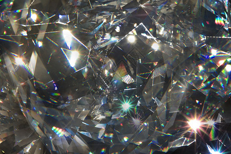 摘要分层钻石结晶光闪折图片