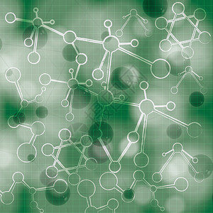 分子图绿色背景图片