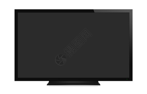 空白屏幕显示的电视显示孤图片
