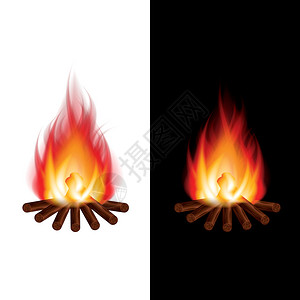 Bonfire黑白背景相光图片