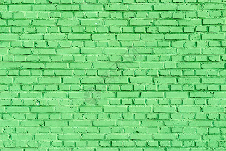 旧绿砖墙的背景纹理图片