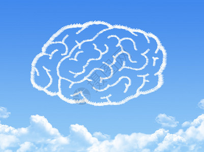 创意大脑想法概念云形状图片