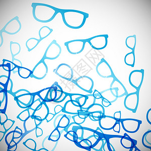 矢量眼镜抽象背景图片