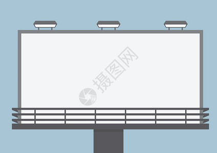 门外空白广告牌VECTOR图片