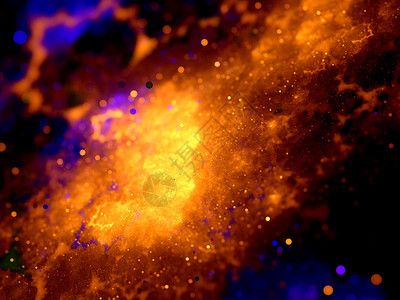 深空多色星域计算机生成抽象图片