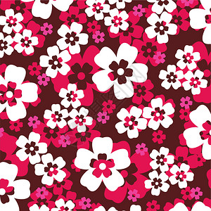 粉红色的热带花卉背景图片