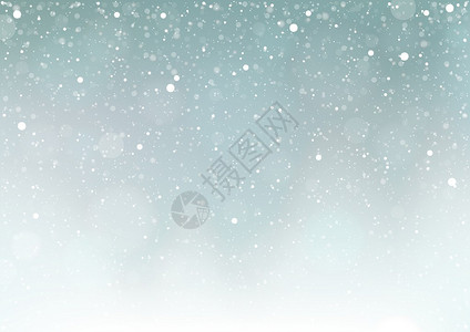 飘落的雪花背景插图矢量图片